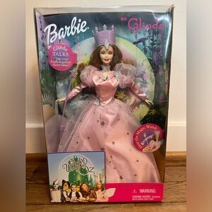 MATTEL WIZARD OF OZ BARBIE AS GLINDA “SHE TALKS” PINK LABEL 1999 New in Box